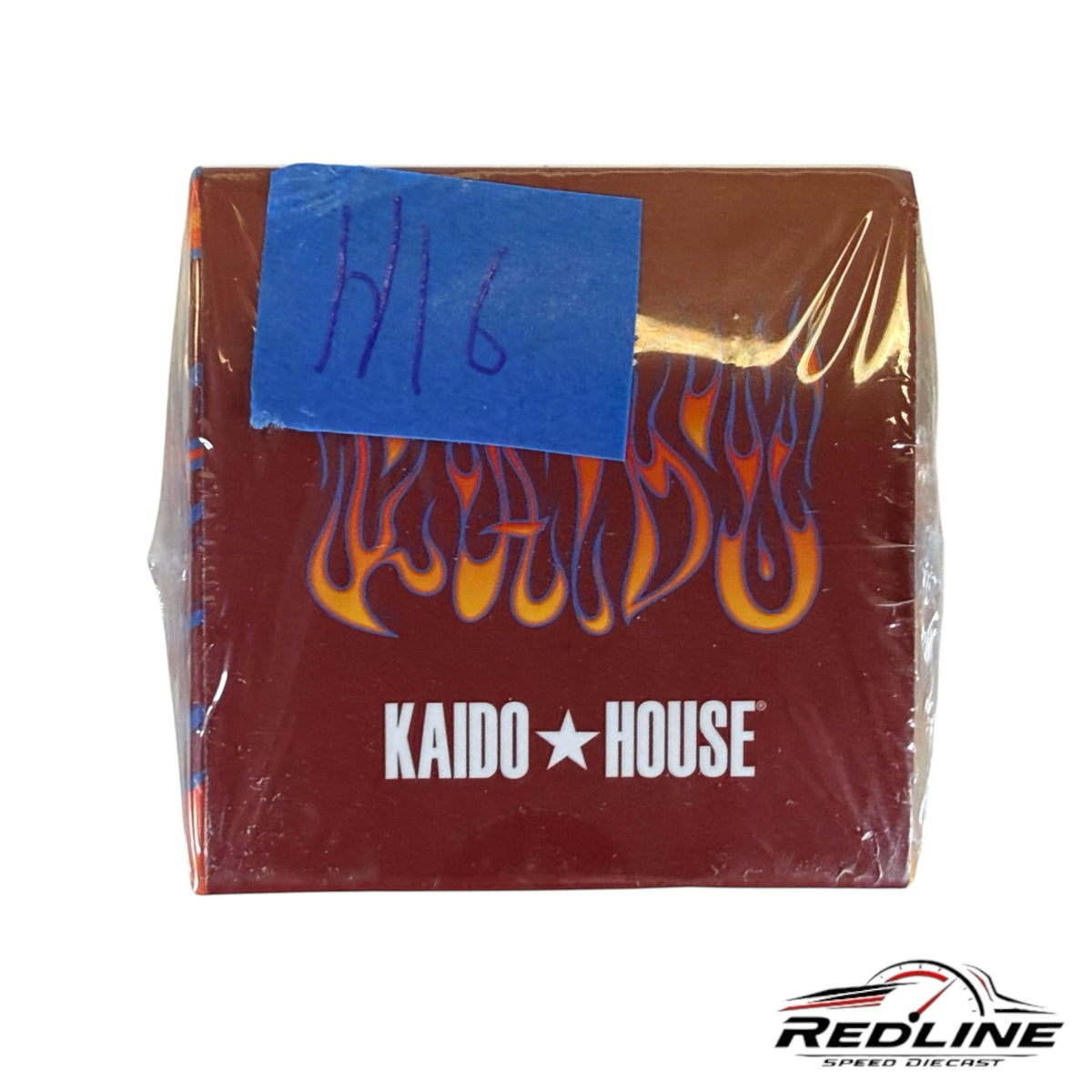 Redline Speed Diecast KAIDO HOUSE Chevrolet Silverado Dually collector box with fiery graphics and branding