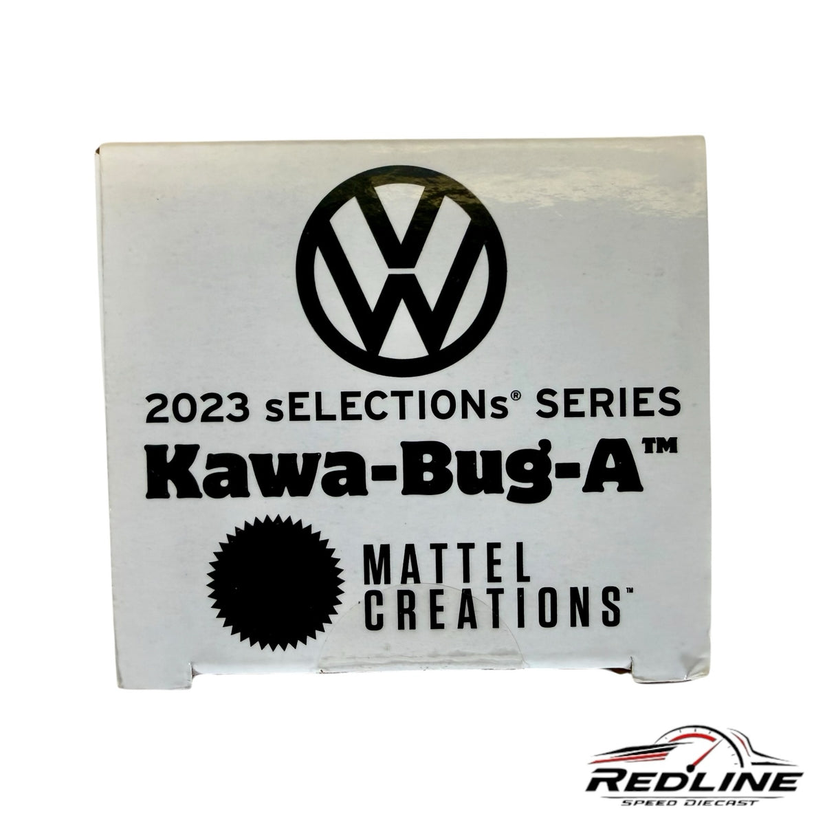Redline Speed Diecast packaging box for the Hot Wheels 2023 sELECTIONs Kawa-Bug-A Volkswagen Beetle collectible
