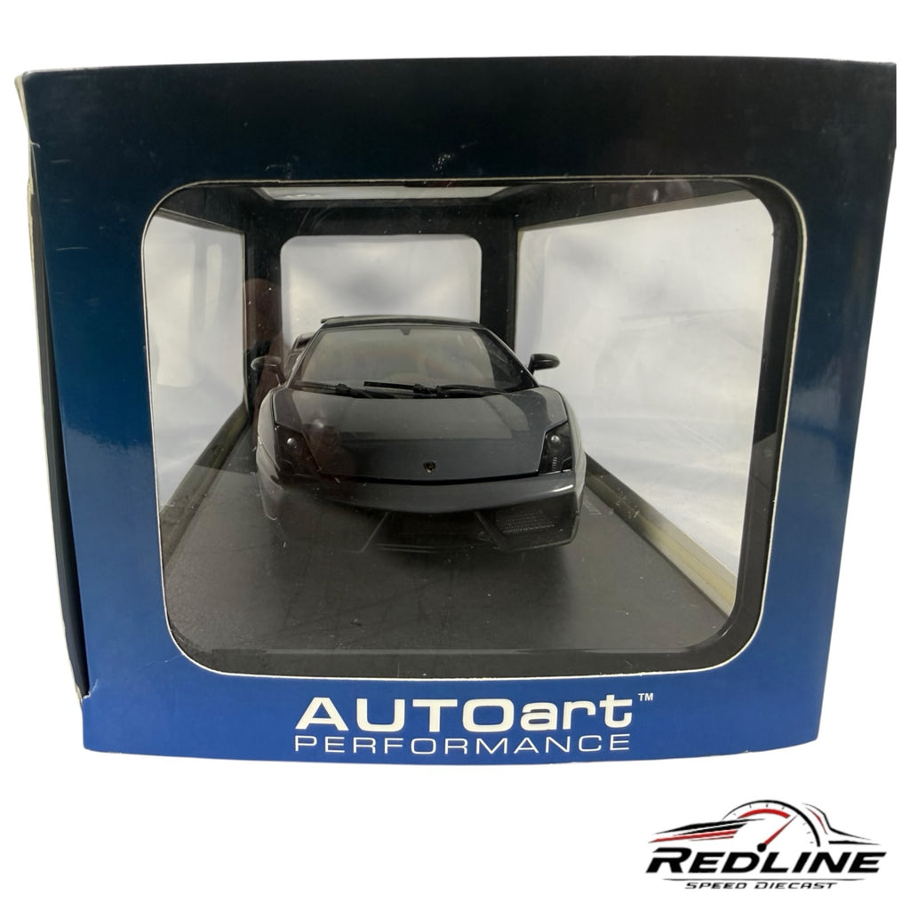 Redline Speed Diecast AUTOart Lamborghini Gallardo LP570-4 Superleggera 1:18 scale model in metallic grey display box