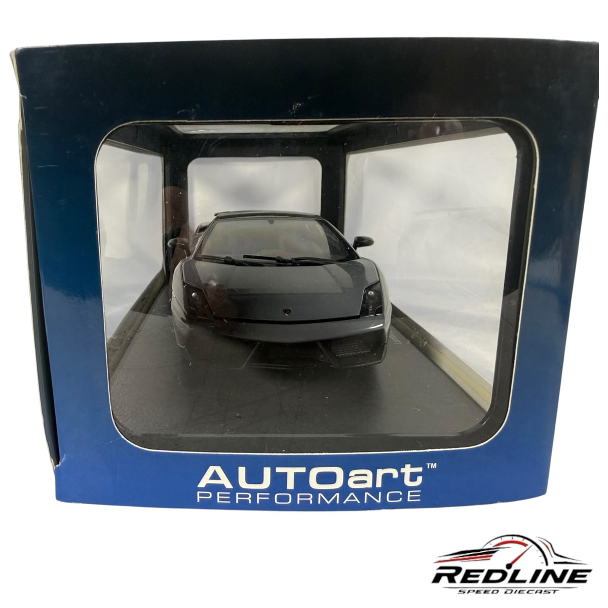 Redline Speed Diecast AUTOart Lamborghini Gallardo LP570-4 Superleggera 1:18 scale model in metallic grey display box