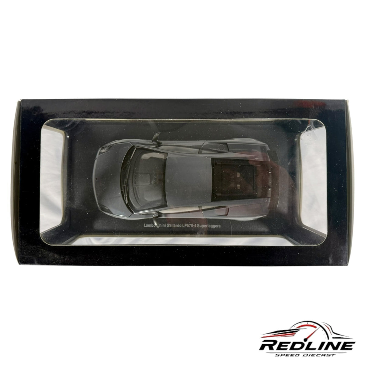 Redline Speed Diecast 1:18 scale metallic grey Lamborghini Gallardo LP570-4 Superleggera model car in display box