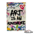 Redline Speed Diecast Matchbox Mr. Brainwash collector box featuring colorful paint splatters and graffiti text