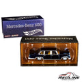 Redline Speed Diecast Hot Wheels Mercedes-Benz 600 luxury sedan model in dark blue with collector box packaging