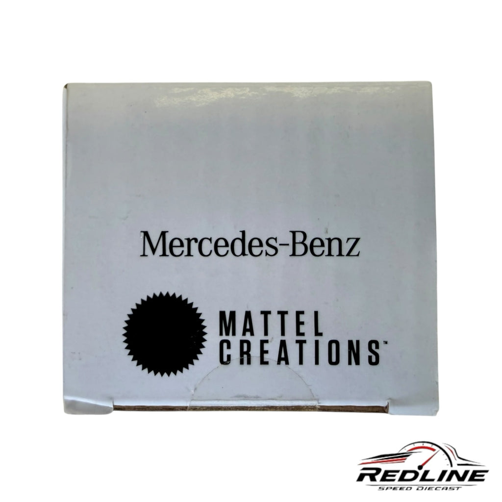 Redline Speed Diecast Mercedes-Benz 300 SL collector box featuring Mattel Creations branding on a white background.