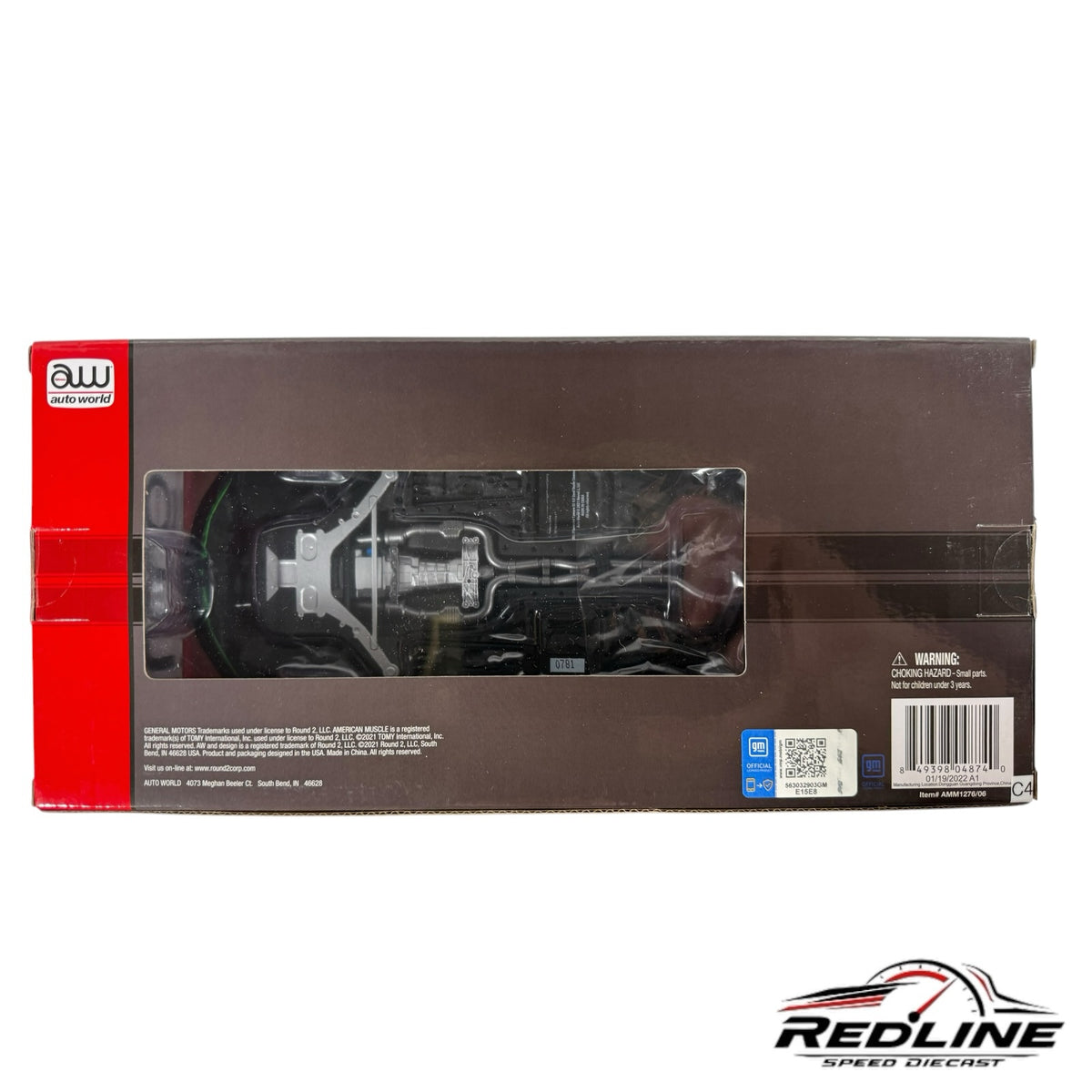 Redline Speed Diecast Auto World 2017 Nickey Chevy Camaro SS 1LE model car in original branded packaging box