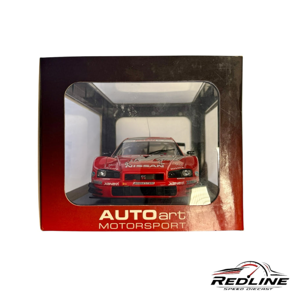 Redline Speed Diecast AUTOart Nissan Skyline GT-R Xanavi NISMO race car model in display box