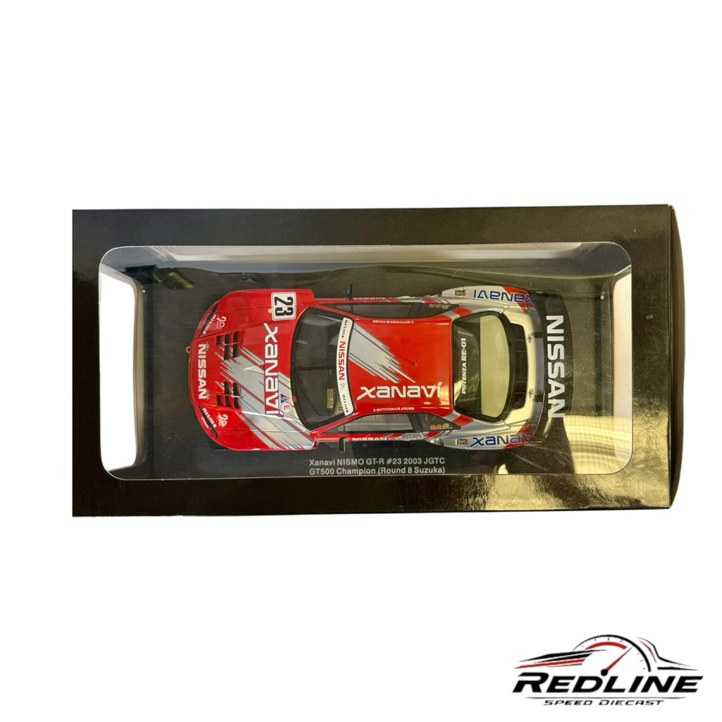 Redline Speed Diecast AUTOart Nissan Skyline GT-R #23 Xanavi NISMO 2003 JGTC race car model in original display box