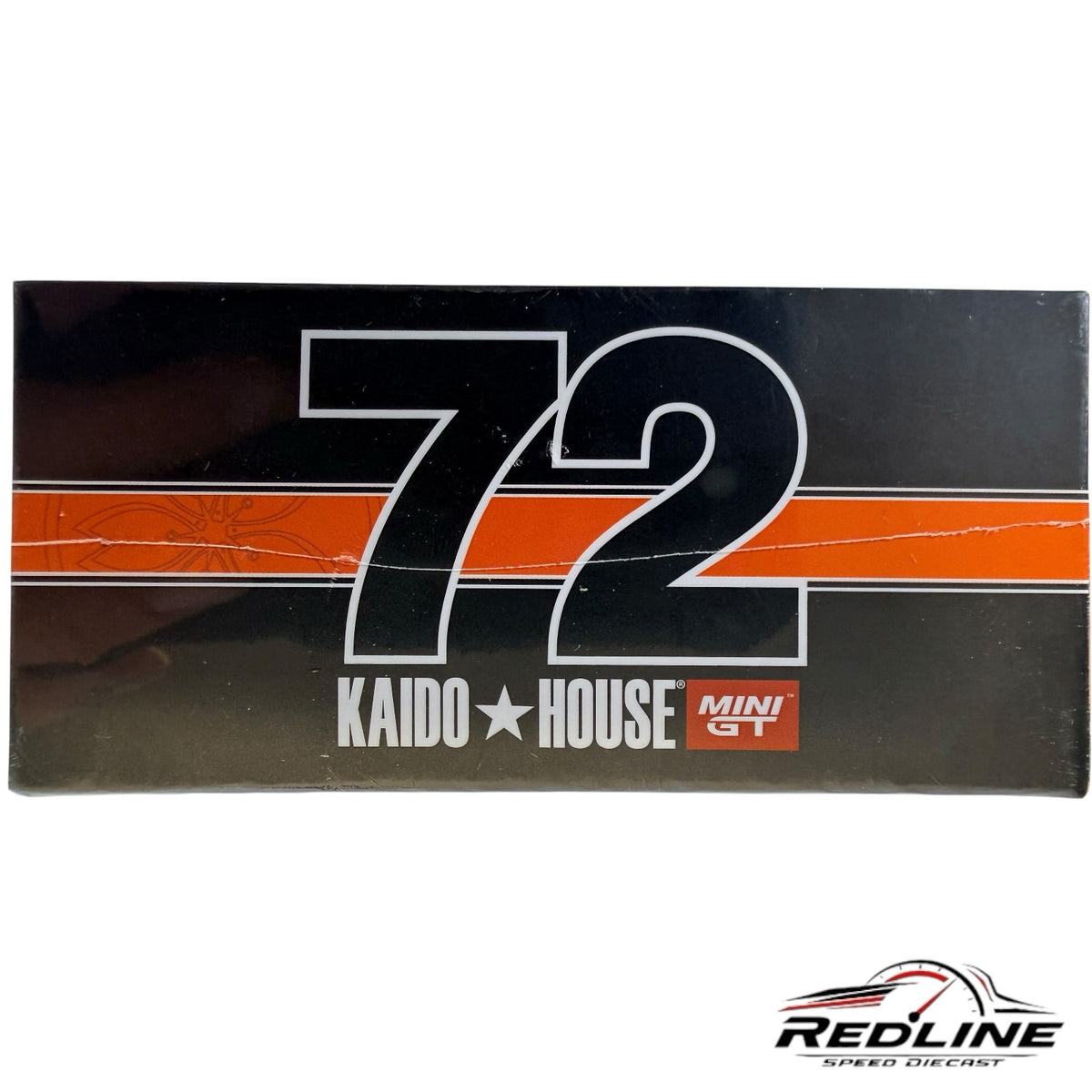Redline Speed Diecast packaging for Kaido House Nissan Skyline 2000GT-R model featuring number 72 and racing livery