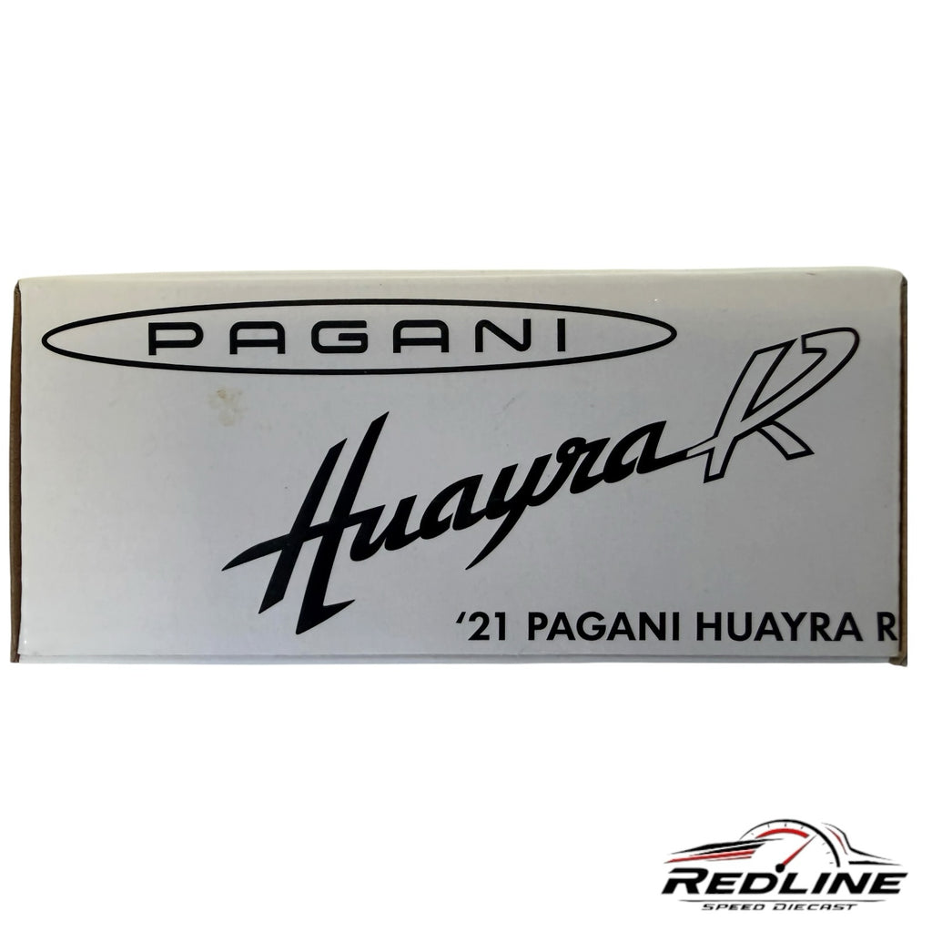 Redline Speed Diecast collector box for the 2021 Pagani Huayra R diecast model vehicle