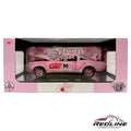 Redline Speed Diecast 1966 Shelby G.T.350 Cherry Coke edition in pink with racing decals inside display packaging