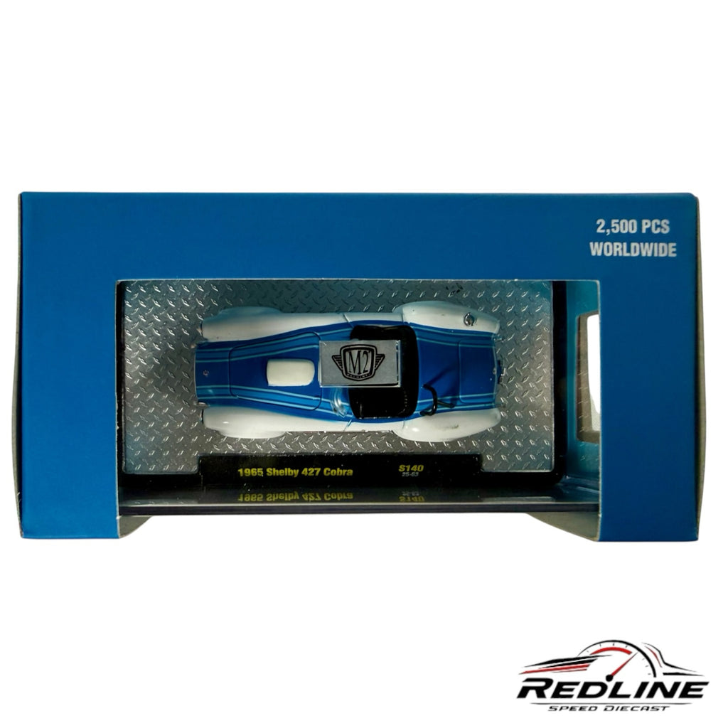 Redline Speed Diecast 1965 Shelby 427 Cobra model in white and blue with Childrens Hospital Los Angeles branding