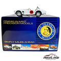 Redline Speed Diecast Franklin Mint Shelby Cobra 1:24 scale model car in white with red racing number 11 on display box