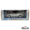 Redline Speed Diecast 1:18 scale silver 1999 Chevrolet Corvette convertible model car in original display box