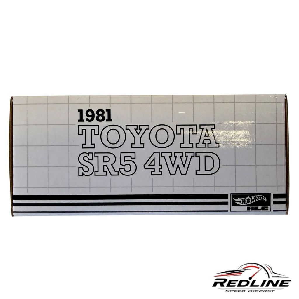 Redline Speed Diecast packaging box for the 1981 Toyota SR5 4WD Hot Wheels RLC collectible truck model