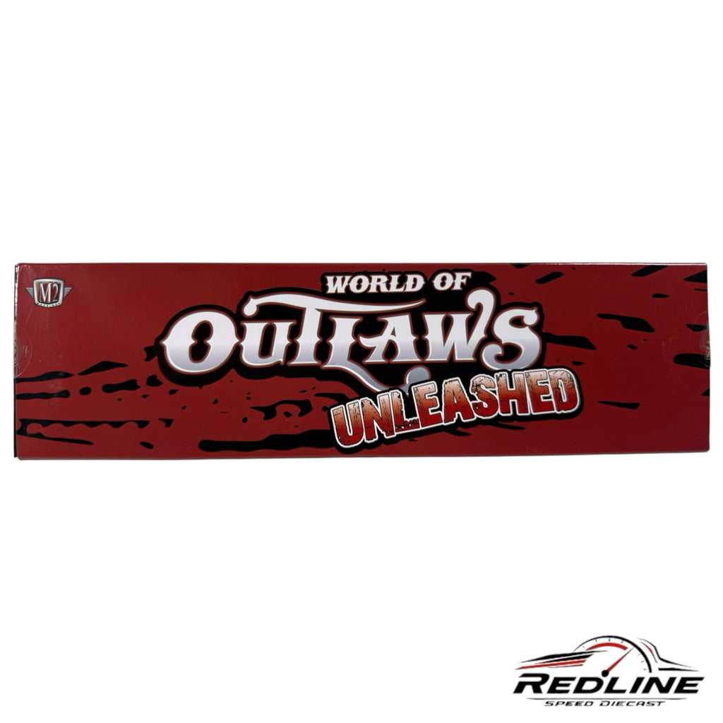 Redline Speed Diecast World of Outlaws Unleashed collector box featuring bold red and black racing branding.