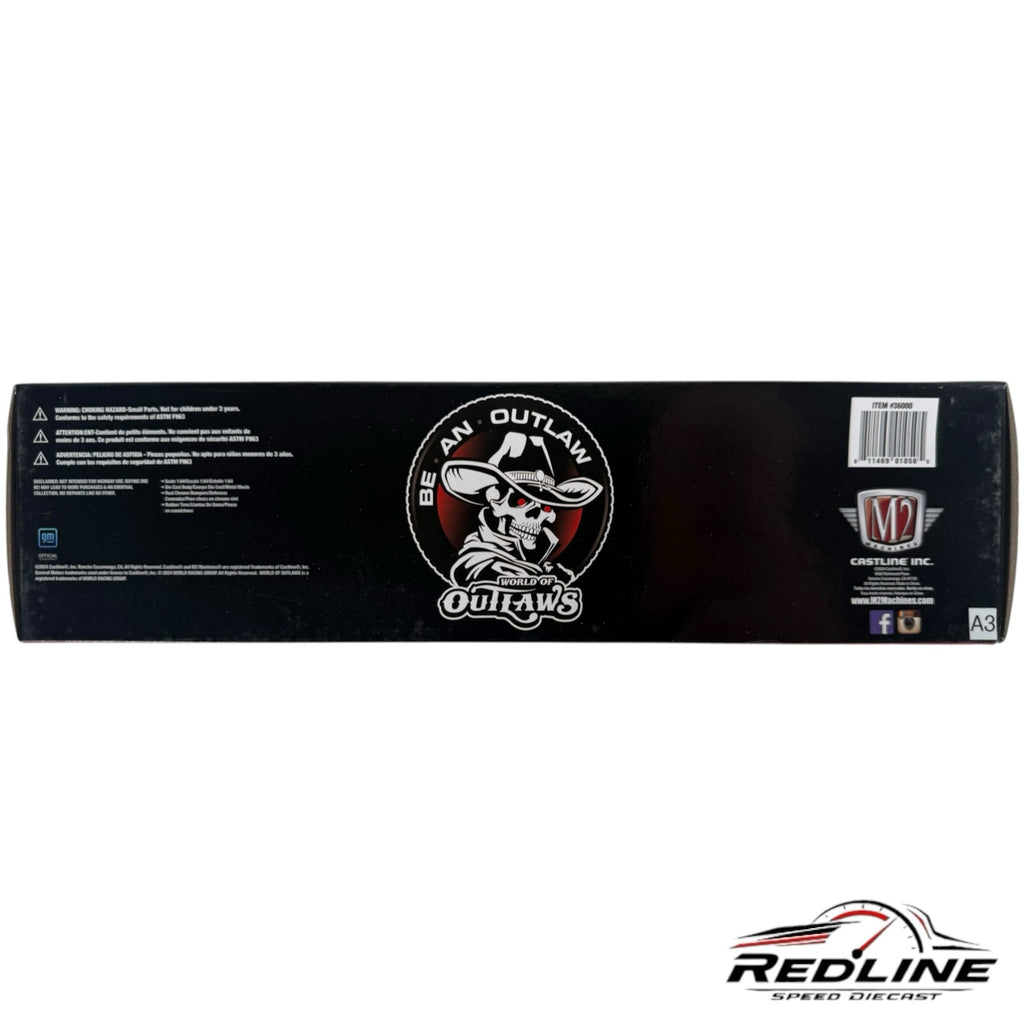 Redline Speed Diecast World of Outlaws two-piece truck set collector box with skull logo and branding