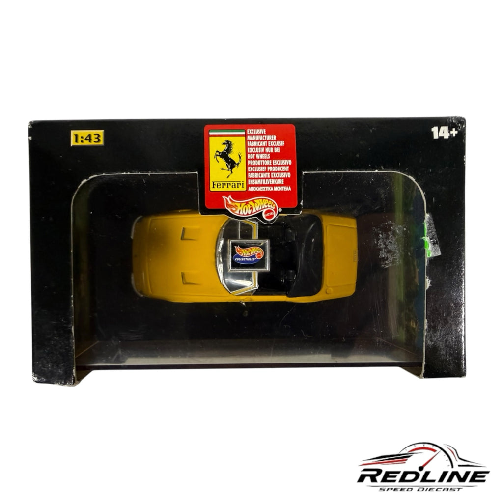 Redline Speed Diecast 1:43 scale yellow 1968 Ferrari 365 GTS Daytona Spider model car in original display packaging