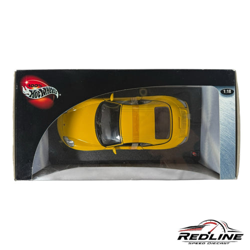 Redline Speed Diecast 1:18 scale yellow Porsche 911 model car in original display box
