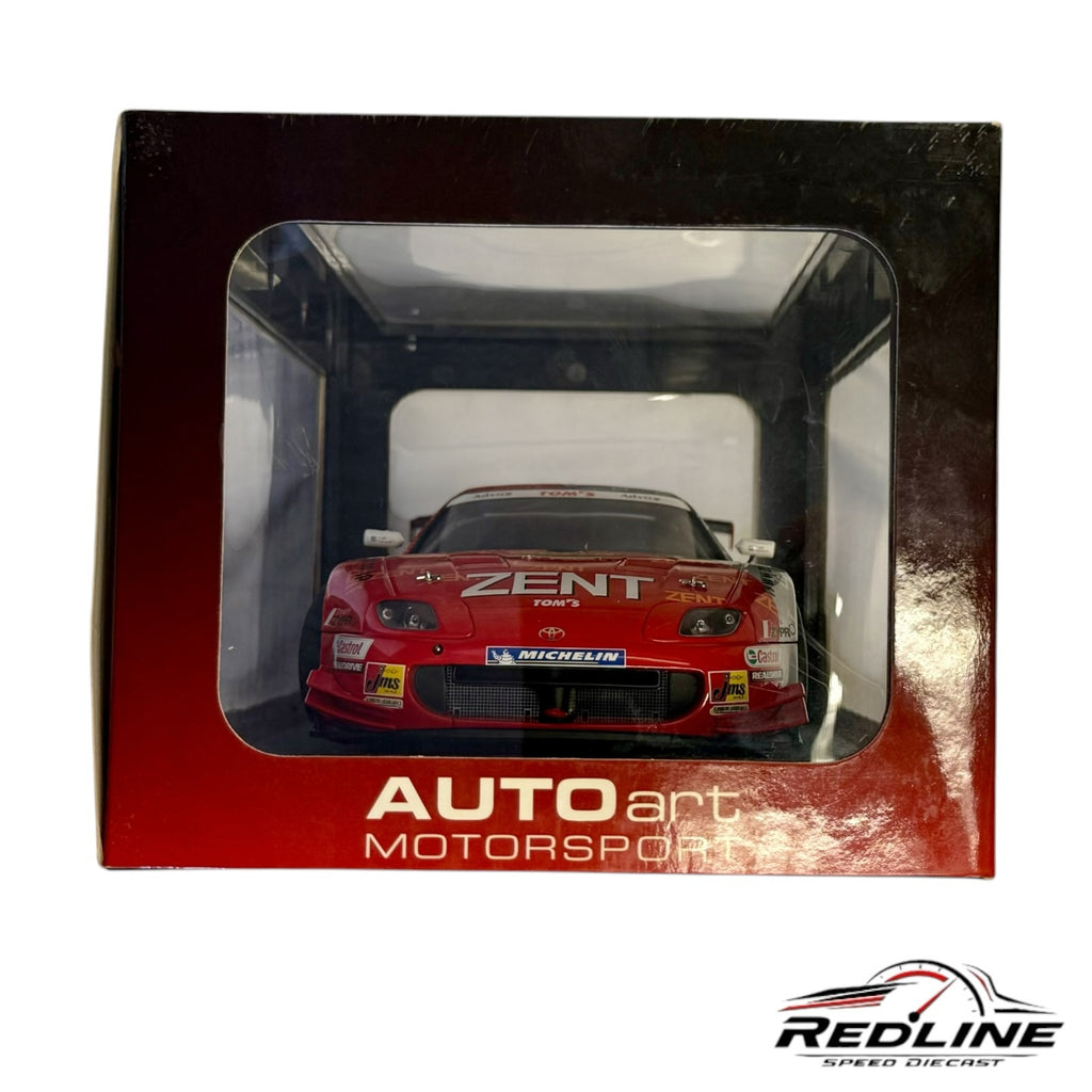 Redline Speed Diecast 1:18 scale AUTOart 2003 ZENT TOM'S Toyota Supra race car model in original display box