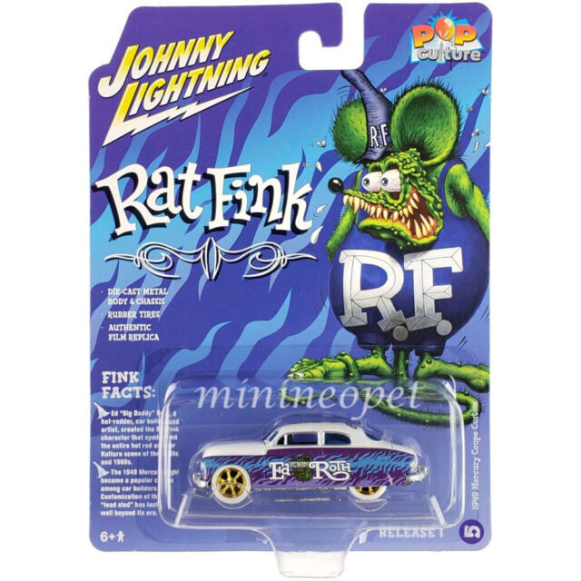 🇺🇸Johnny Lightning Pop Culture Rat Fink 1949 Mercury Coupe Custom H17🇺🇸