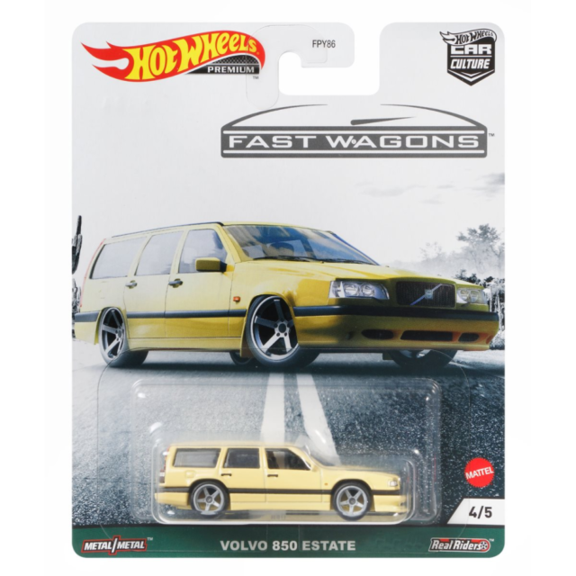 🇸🇪Hot WheelsCar Culture Volvo 850 Estate Fast Wagons BLISTER CRACKED H17🇸🇪