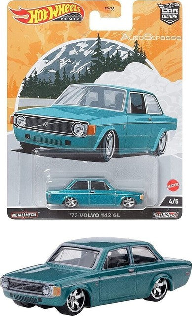 🇸🇪Hot Wheels Premium Car Culture "Auto Strasse"  '73 Volvo 142 GL HW17🇸🇪